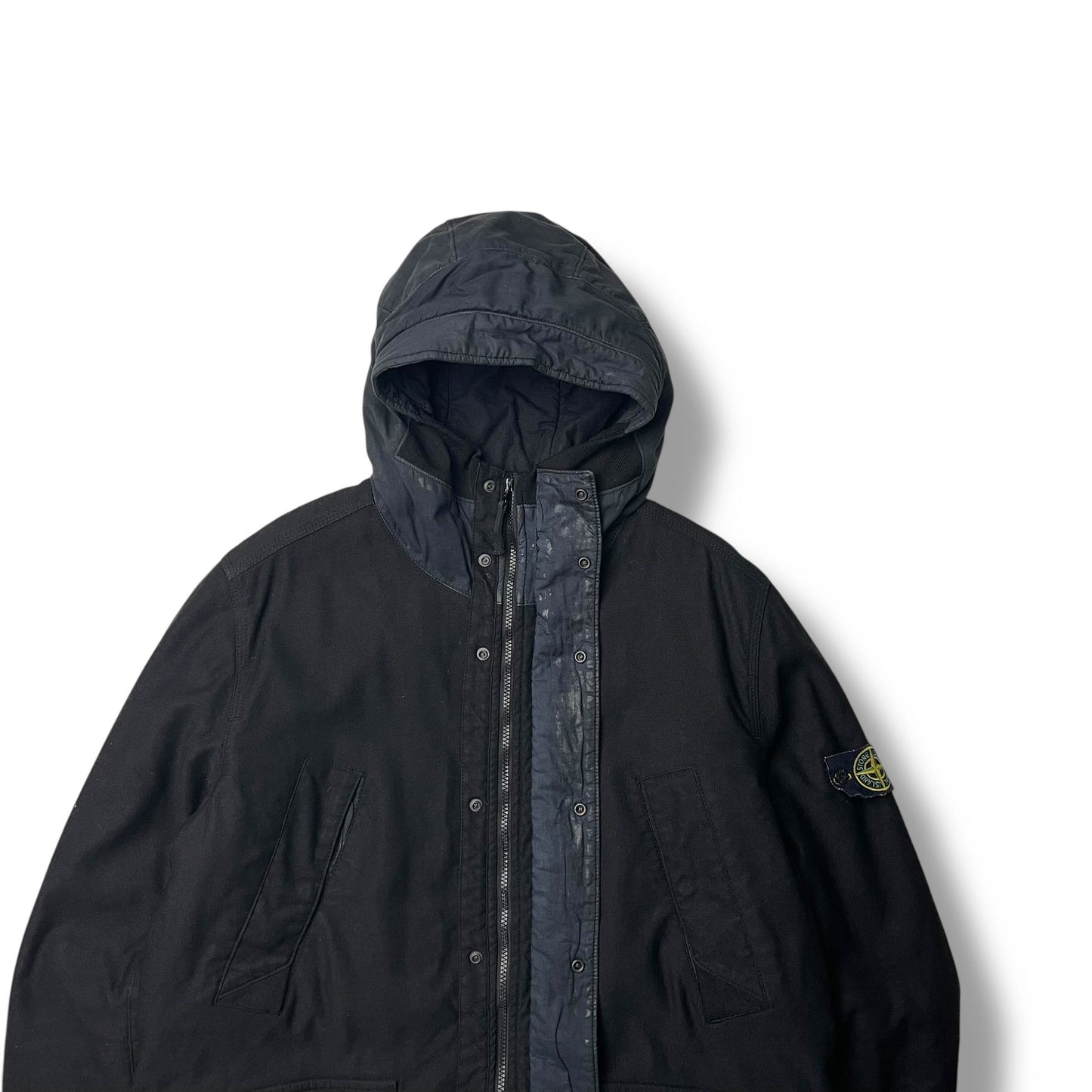 Stone Island Mil Spec Diagonal Wool Parka (XL)