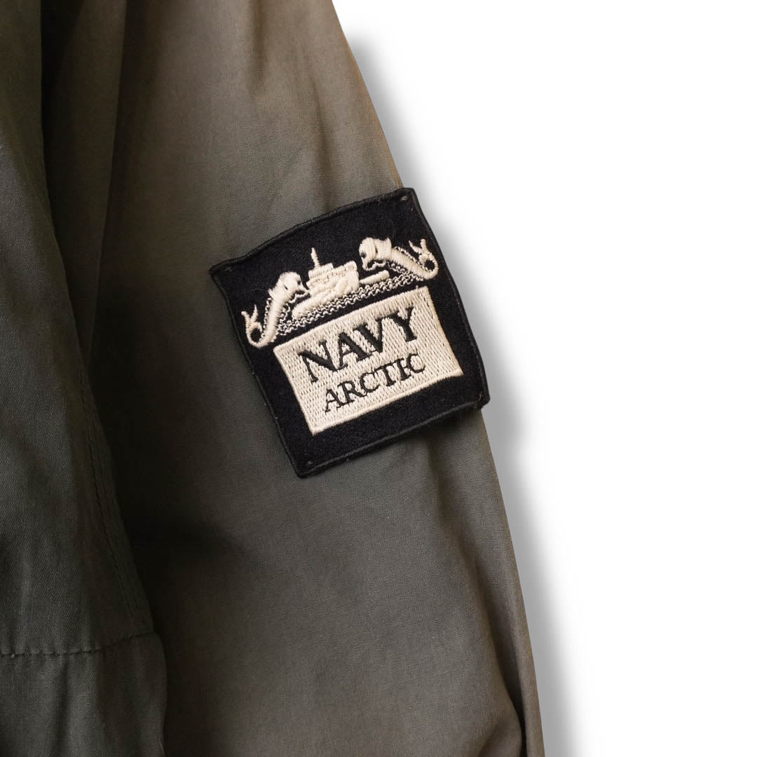 Vintage Boneville Navy Arctic Quilted Jacket (L)