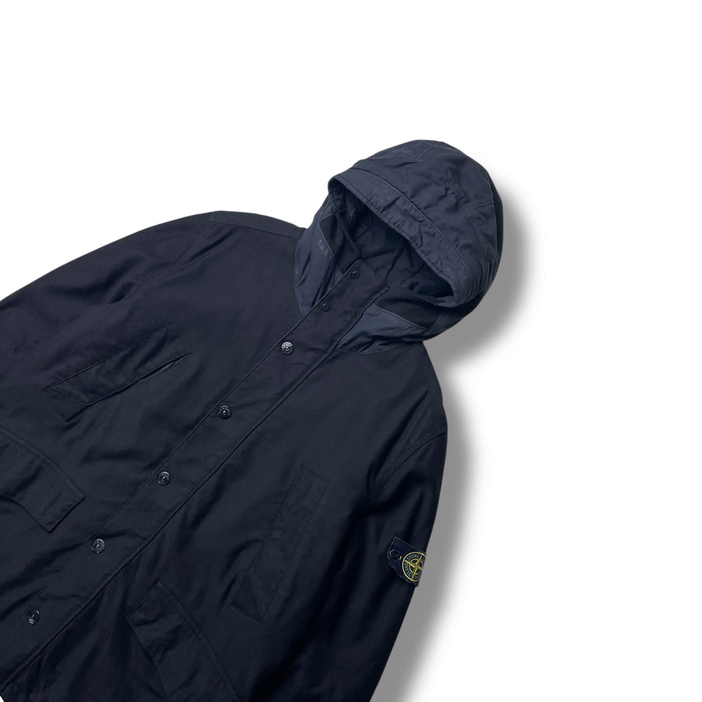 Stone Island Mil Spec Diagonal Wool Parka (XL)