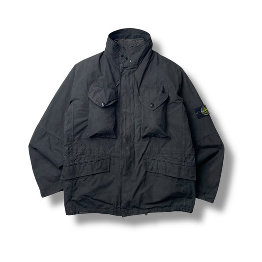 Stone Island Weathered Canvas Multipocket Field Jacket (L)