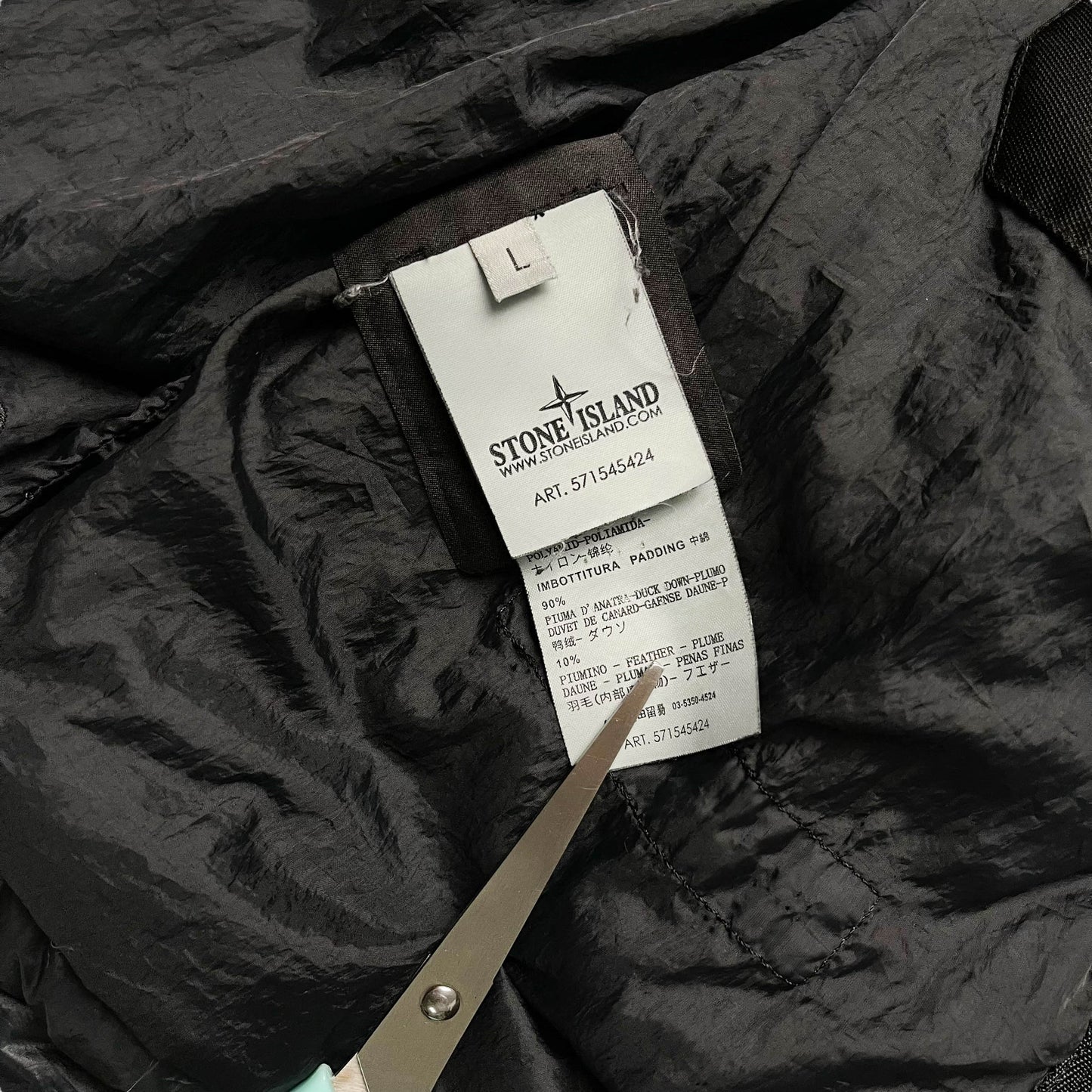 Stone Island 30th Anniversary Garment Dyed Puffer Jacket (L)