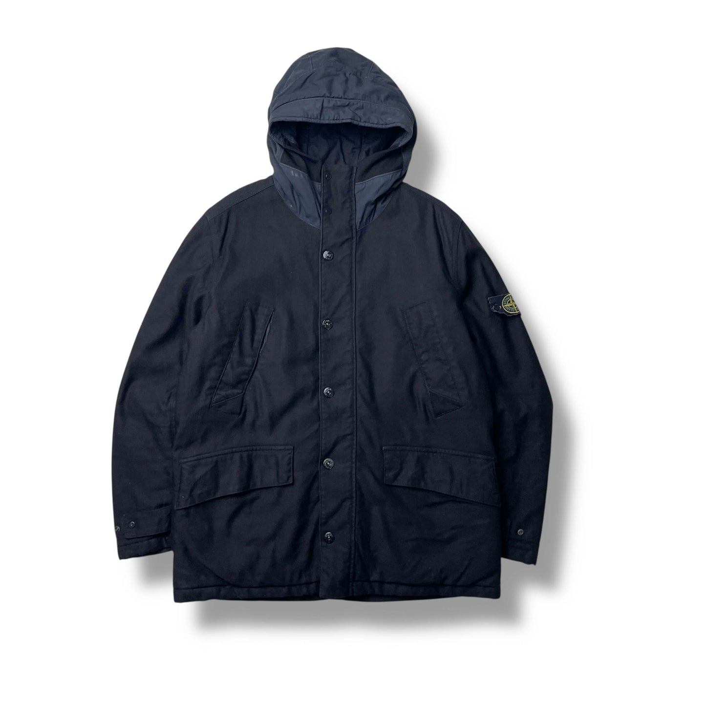 Stone Island Mil Spec Diagonal Wool Parka (XL)