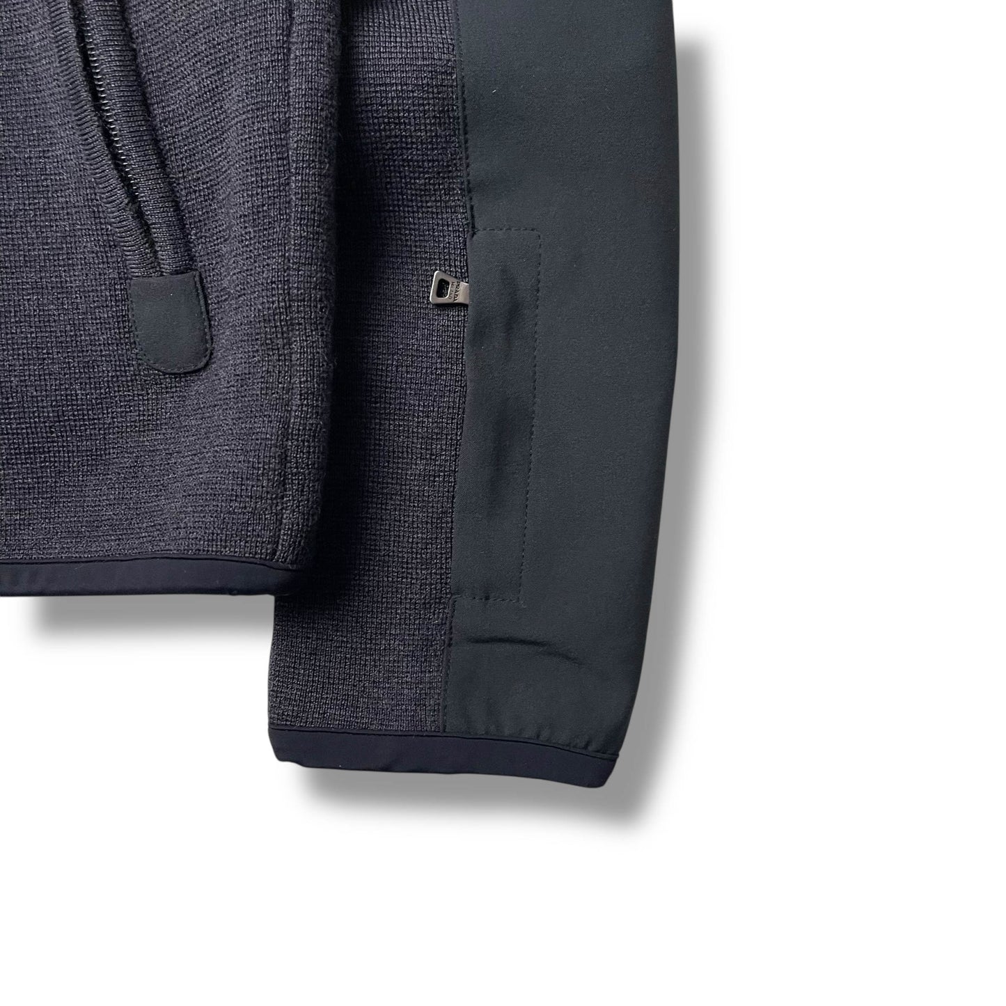 Prada Sport Wool & Nylon Panelled Technical Knit Jacket (XL)