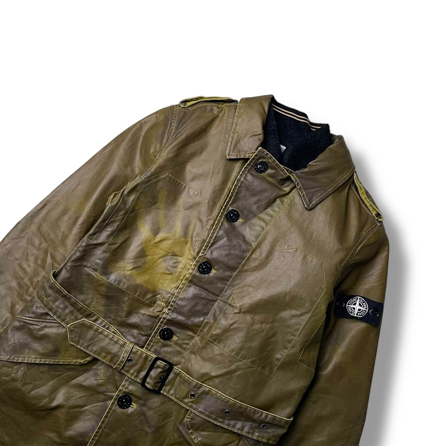 Stone Island Waxed Ice Jacket (L)