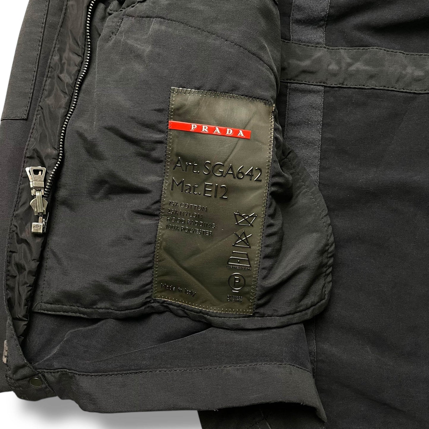 Vintage Prada Sport Hooded Nylon Jacket (L)