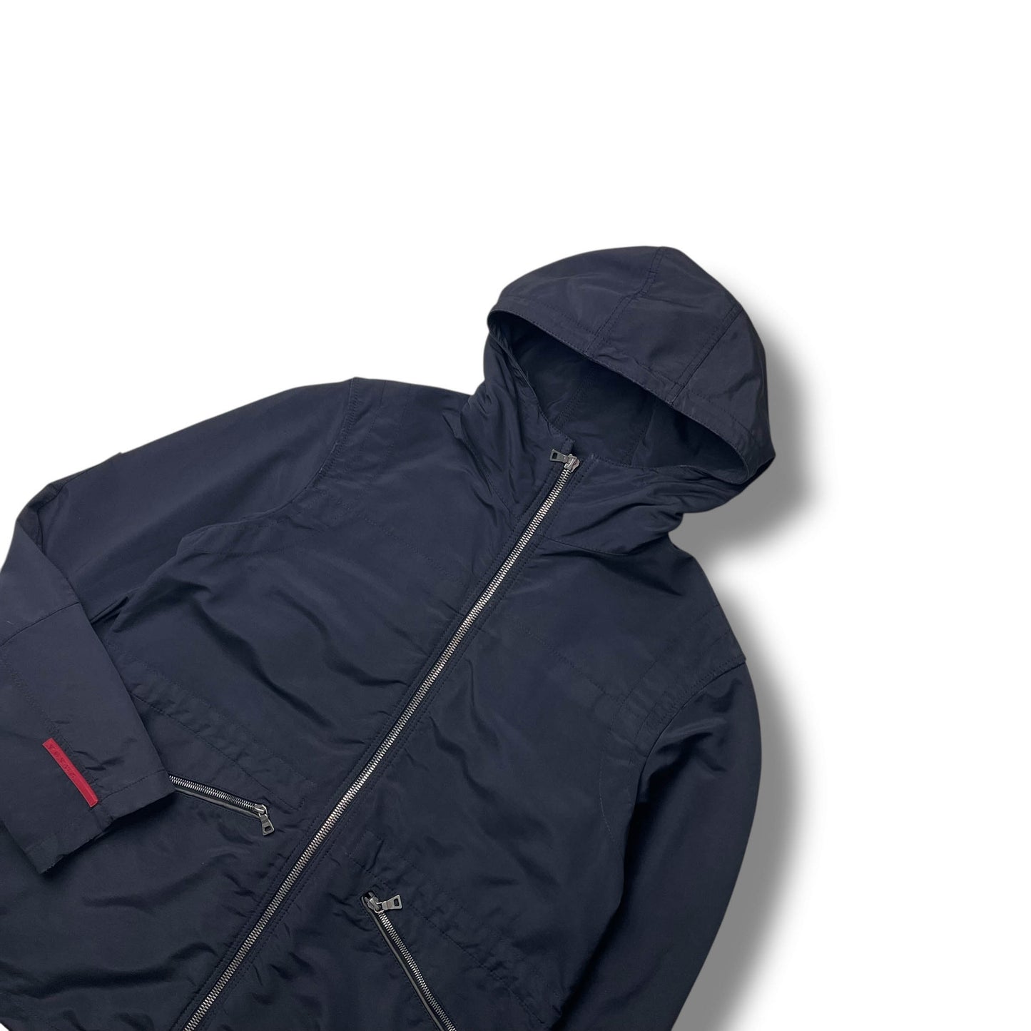 Vintage Prada Sport Hooded Nylon Jacket (L)