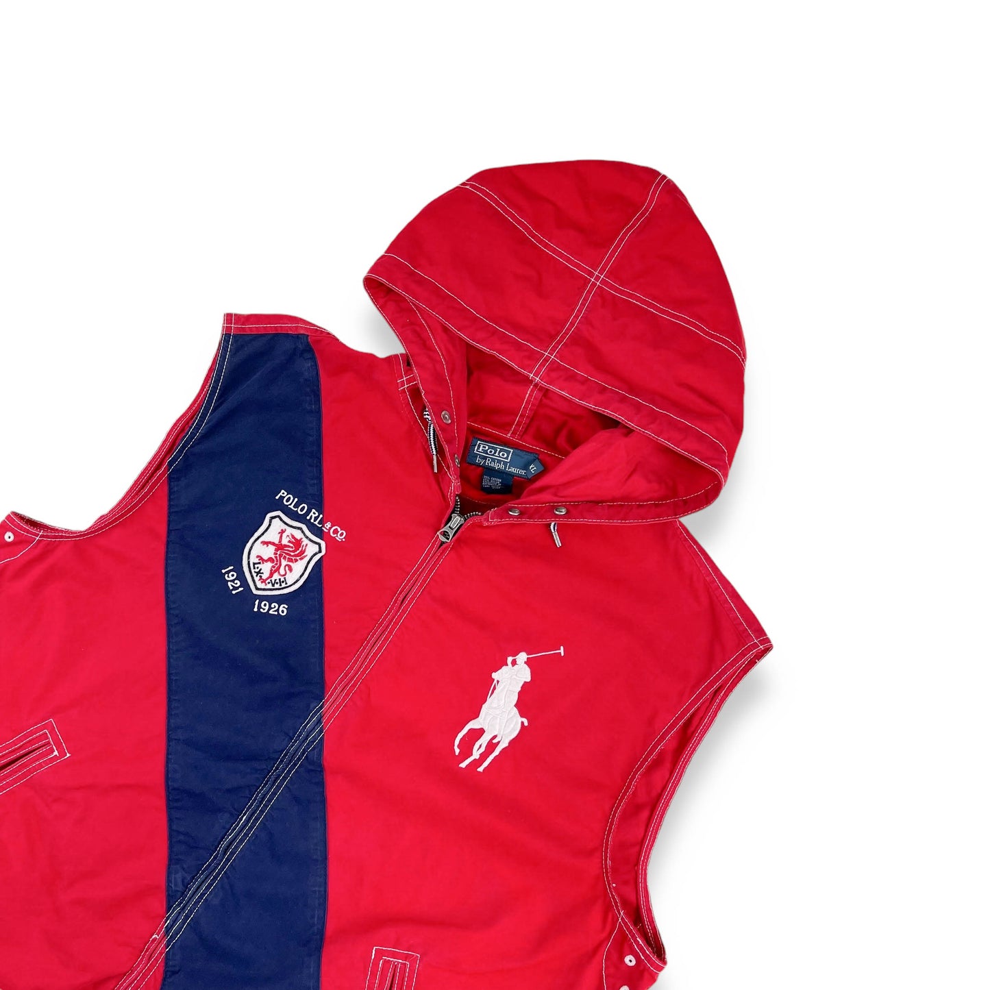 Vintage Polo Ralph Lauren Hooded Gilet (XL)