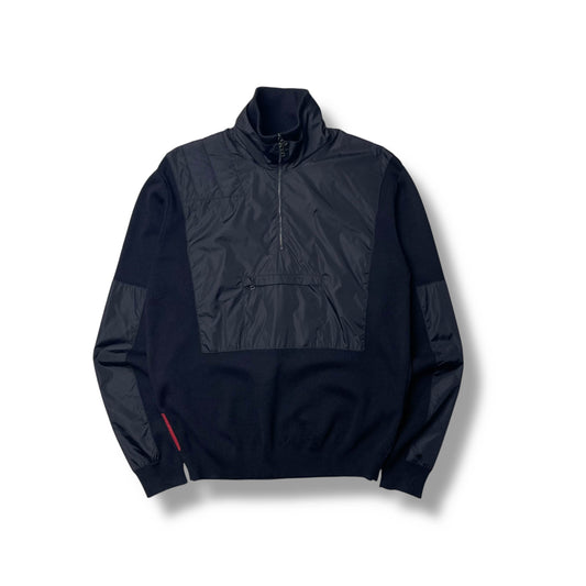 Vintage Prada Sport Nylon Panelled Knit (XL)
