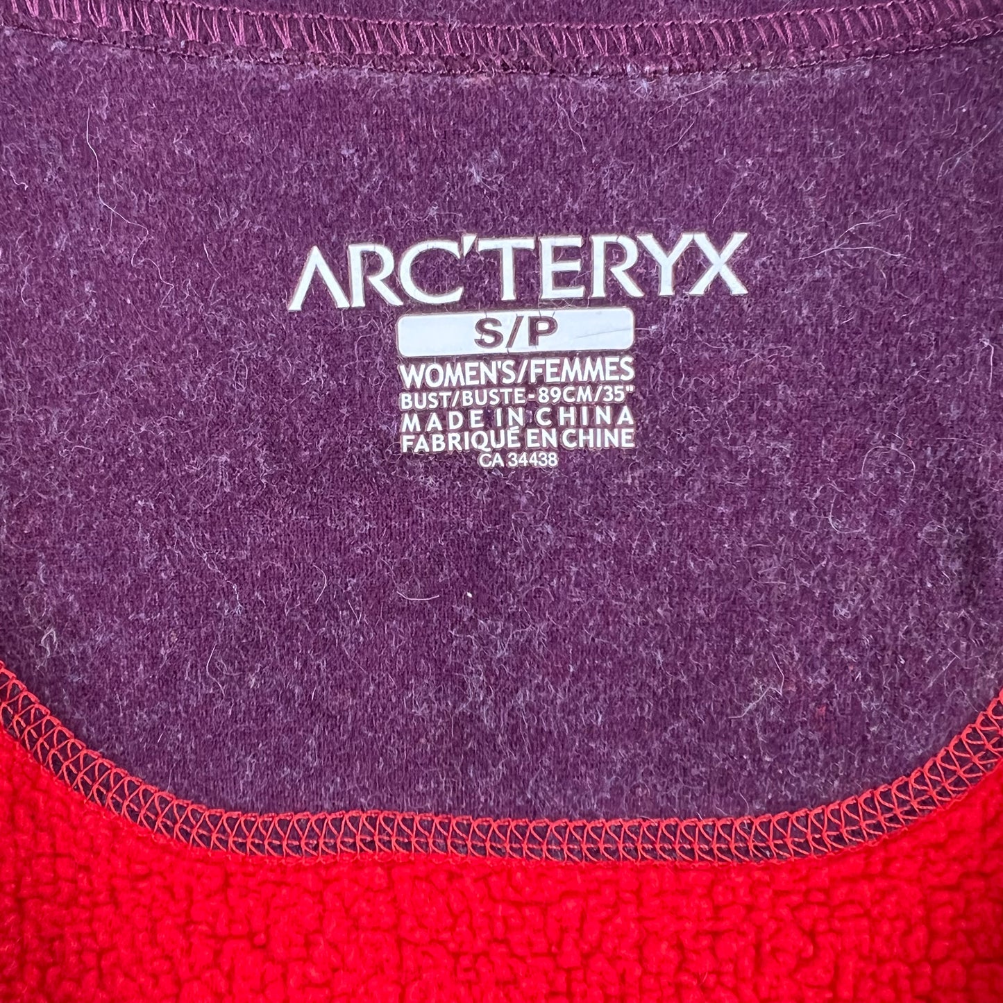 Womens Arc’teryx Fleece (S)